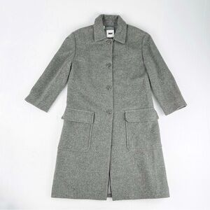 DKNY Classic Gray Button Down Wool Blend Jacket Coat Top